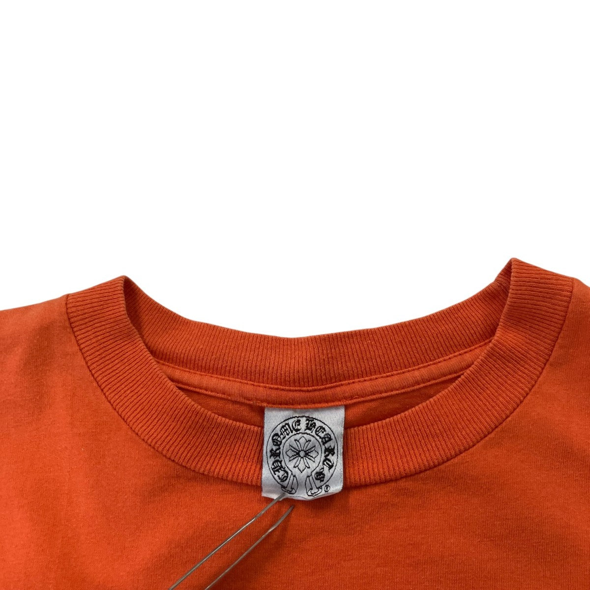 OLD CH LOGOスクロールラベルプリントTシャツ