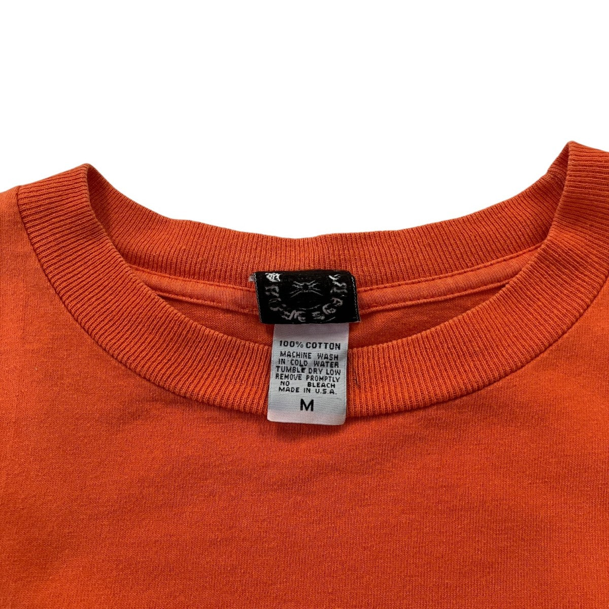 OLD CH LOGOスクロールラベルプリントTシャツ