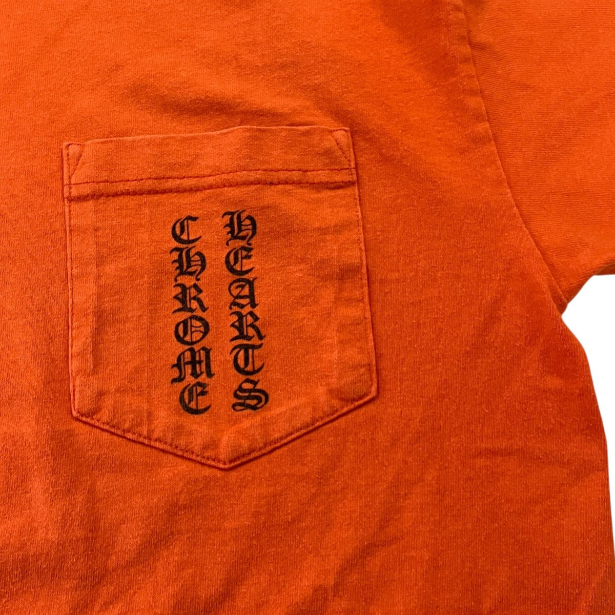 OLD CH LOGOスクロールラベルプリントTシャツ