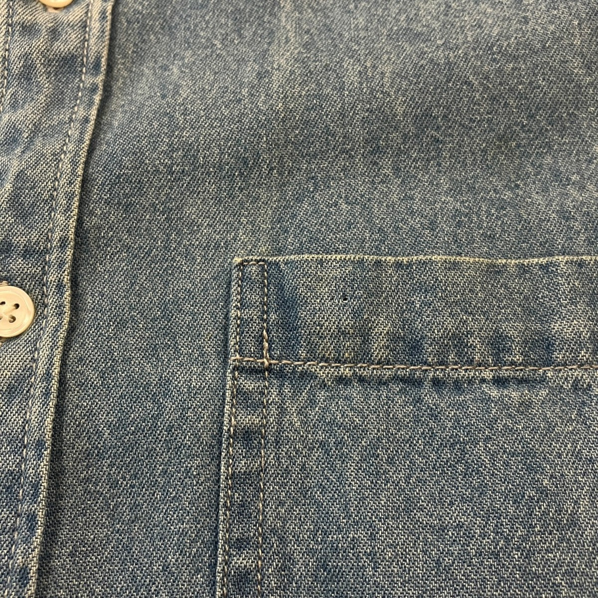 21AWApplique Denim Shirt長袖デニムシャツ