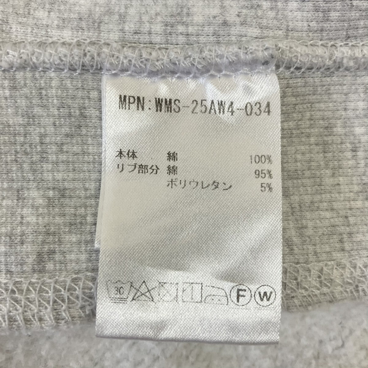 25AWプリントスウェットトレーナーWMS-25AW4-034