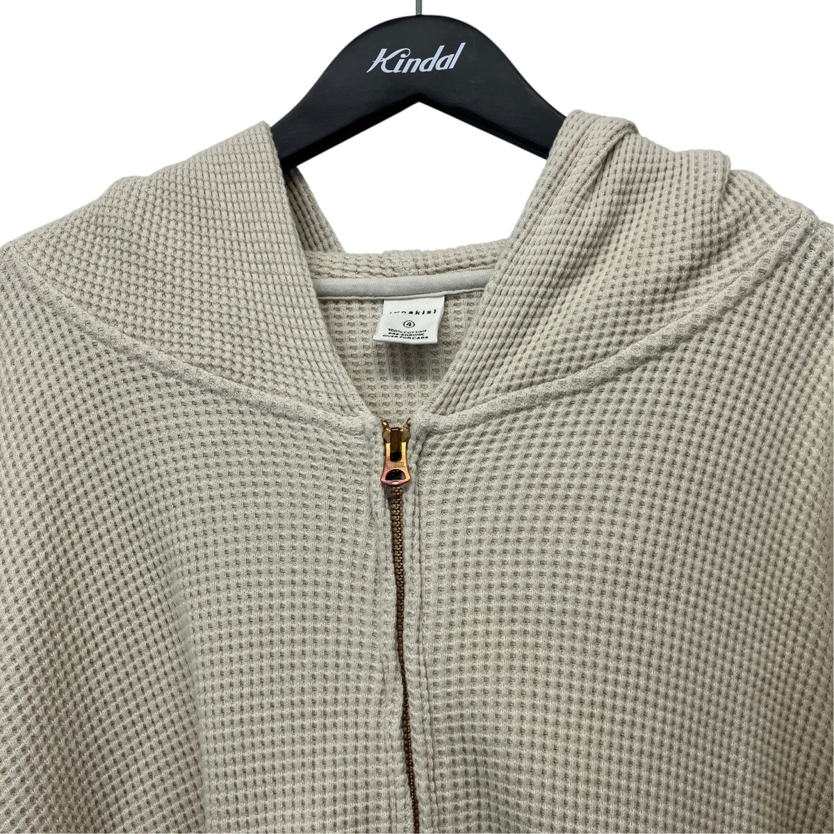 FADED WAFFLE FULL ZIP HOODIEワッフルジップアップパーカー