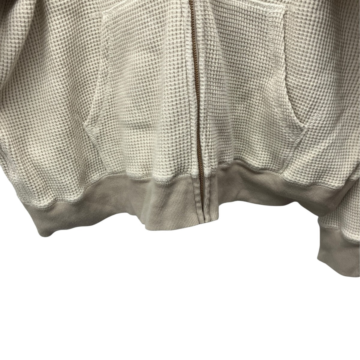FADED WAFFLE FULL ZIP HOODIEワッフルジップアップパーカー