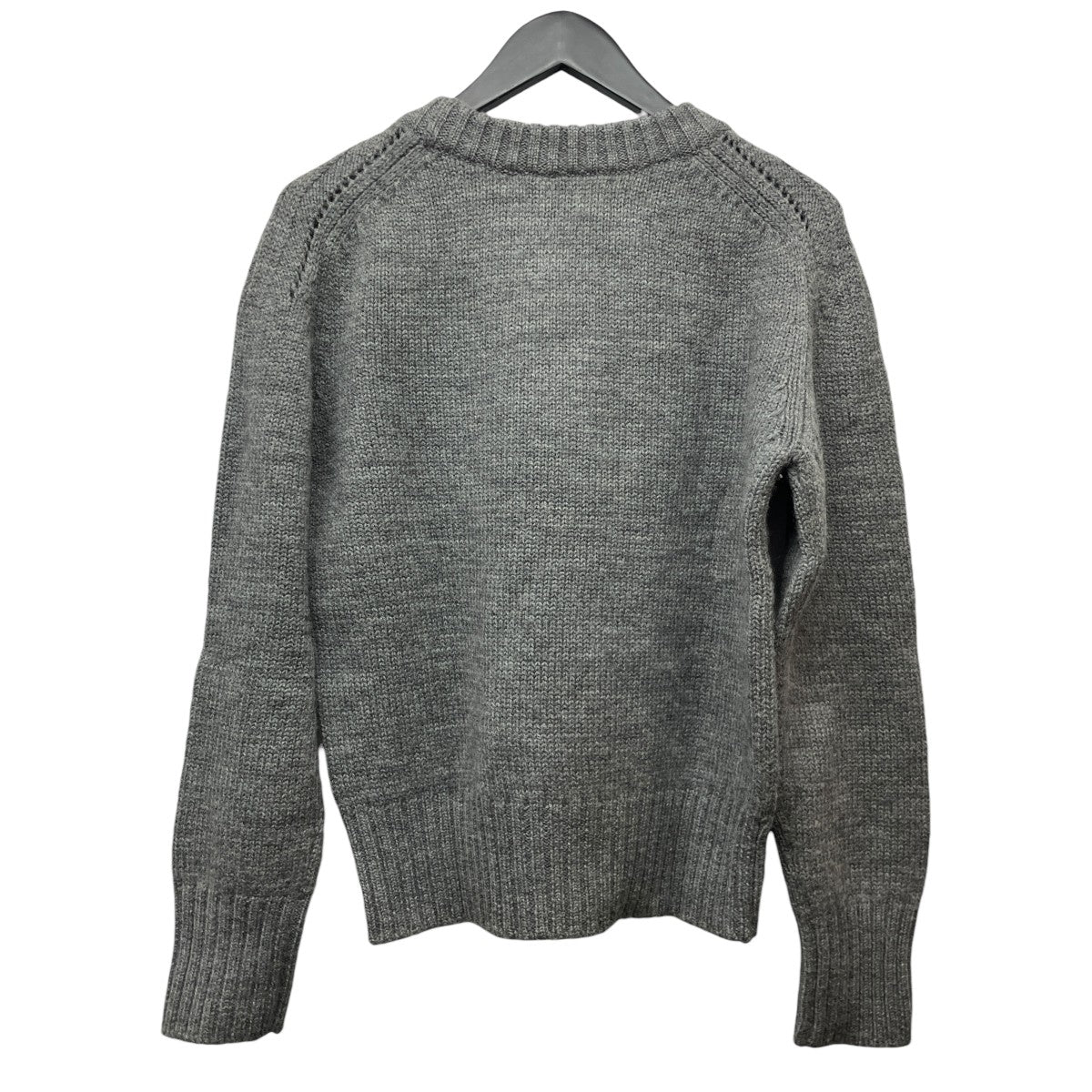 PRINTED SWEATER BRITHISH WOOLウールニットセーターMB214-8028
