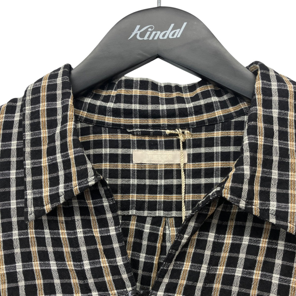 W L CHECKED SKIPPER SHIRTチェックハーフスリーブシャツULSH47-HA158