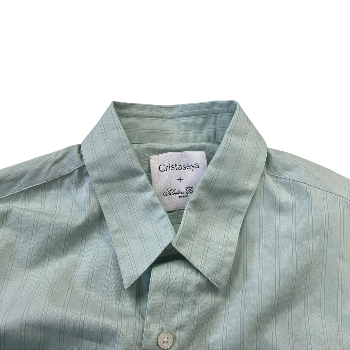 HANDMADE CLASSIC COLLAR SHIRTストライプシャツ