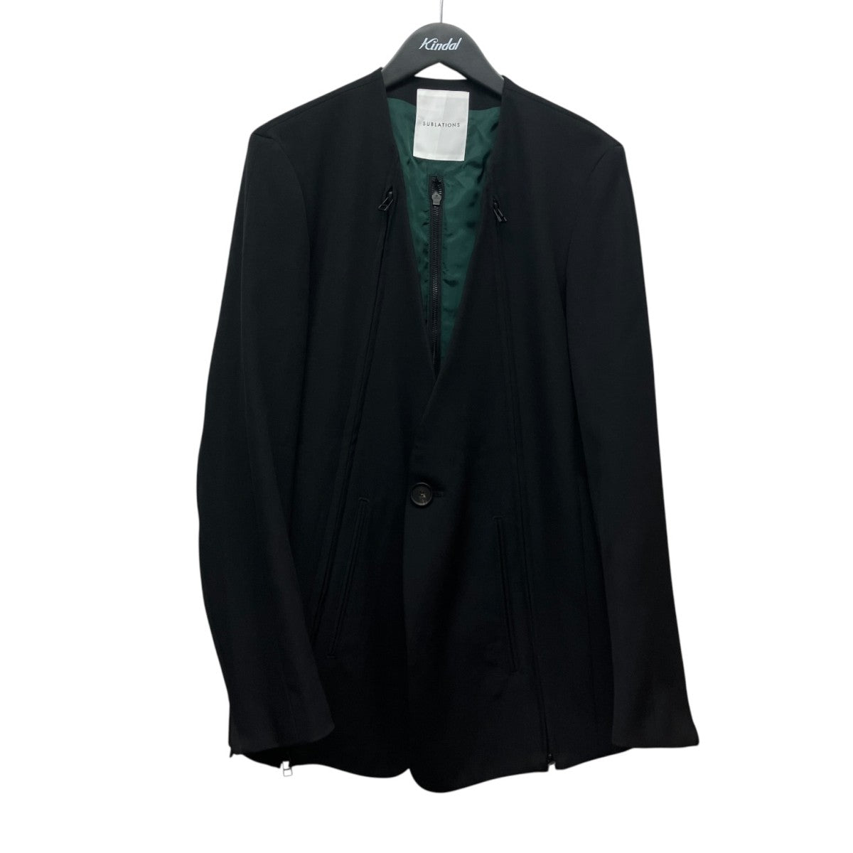 HEAVY WOOL NO COLLAR PRISONER JACKETヘビー ウール ノーカラー プリズナー ジャケットS121709