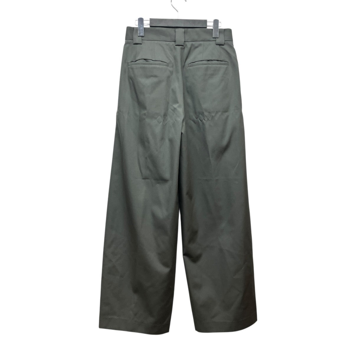 HEAVY WOOL GABARDINE BOX TUCK TROUSERSウールタックパンツ450-06002
