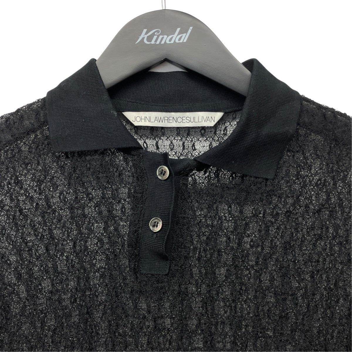 LACE POLO SHIRT長袖レースポロシャツ5D017-1024-06