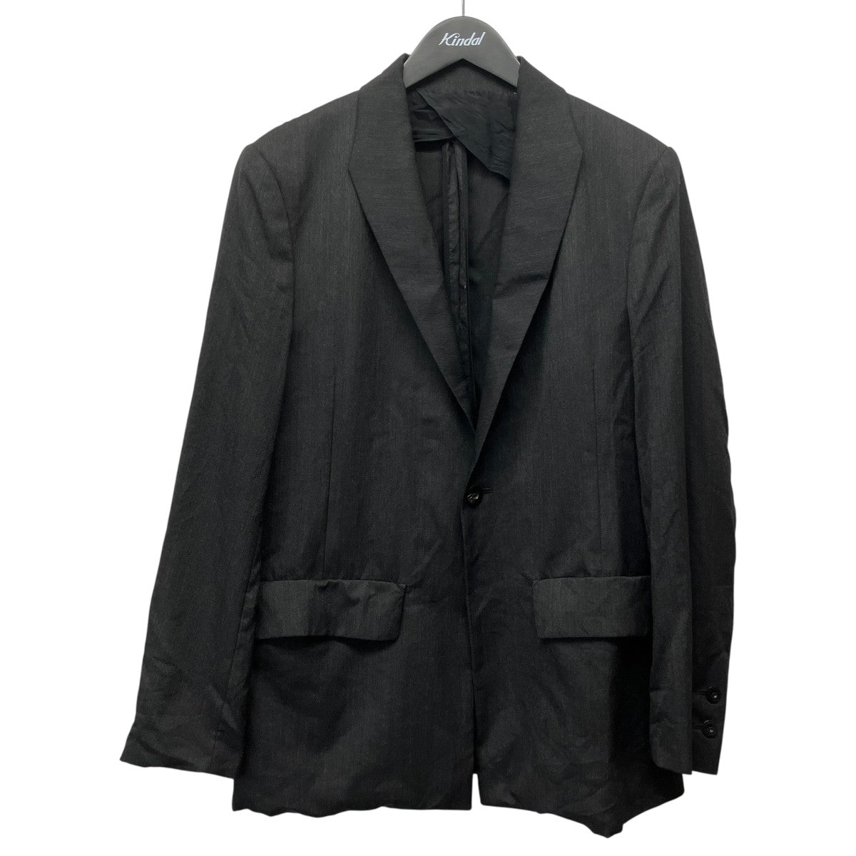 MODIFIED SHAWL COLLAR JACKETウールギャバショールカラージャケットIH-25FW-J007