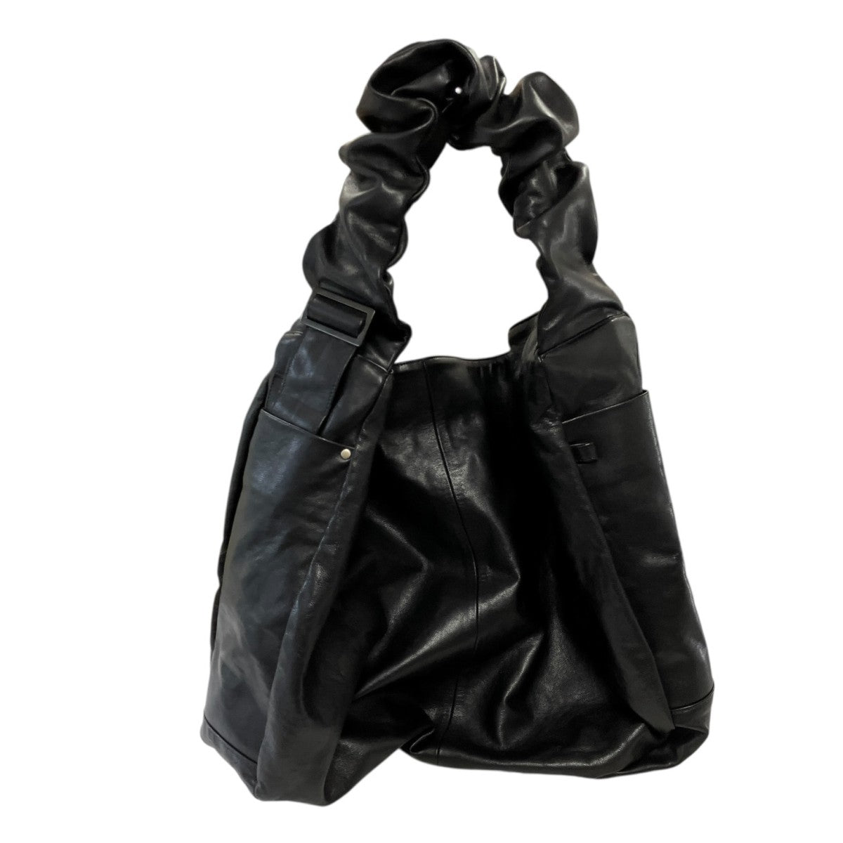 26AWGOAT LEATHER SHIRRING HANDLE SHOULDER BAGレザーショルダーバッグST.1674
