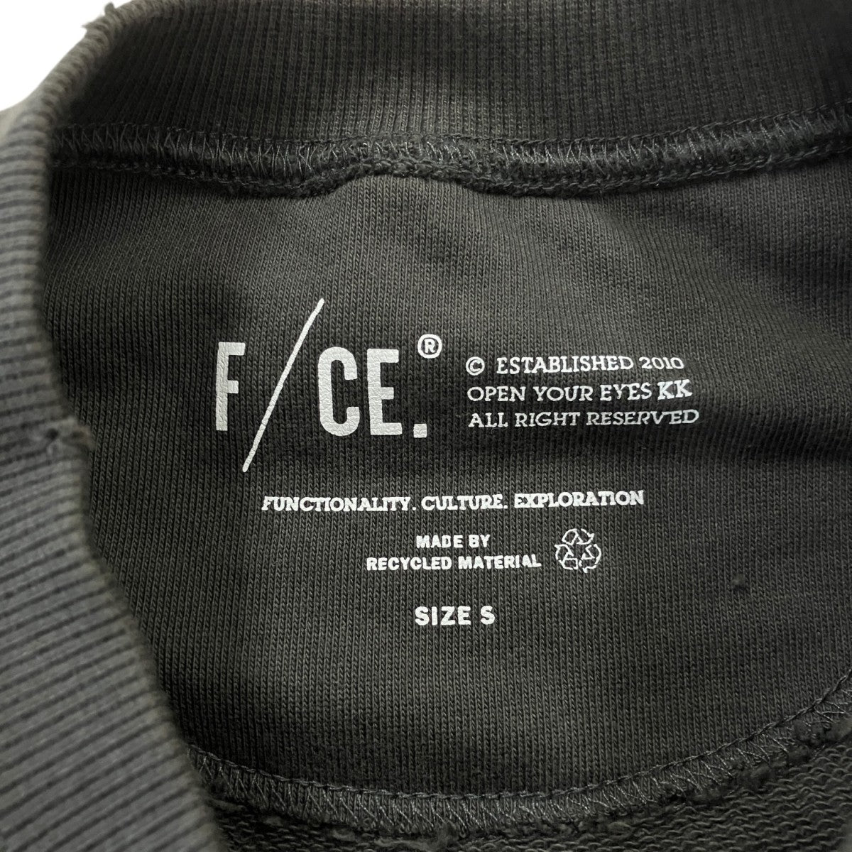 RE FCE SWEATSHIRTプリントスウェットシャツFSU14262U0010