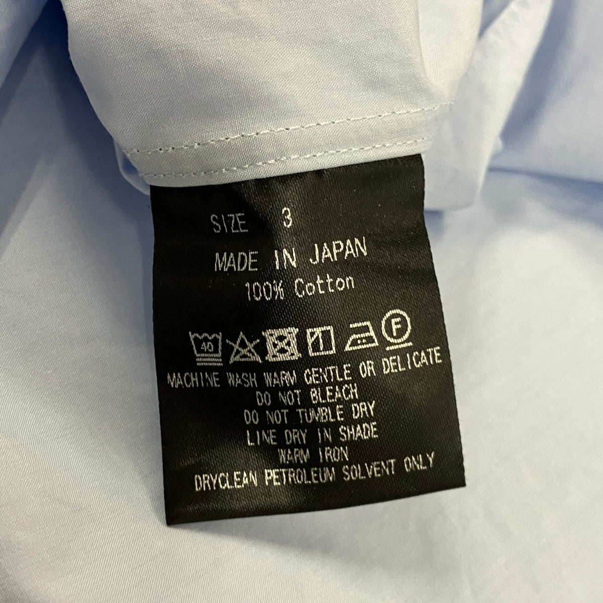 COMFORT FIT SHIRT ORGANIC GIZA TYPEWRITERコットンシャツA24A-09SH01C