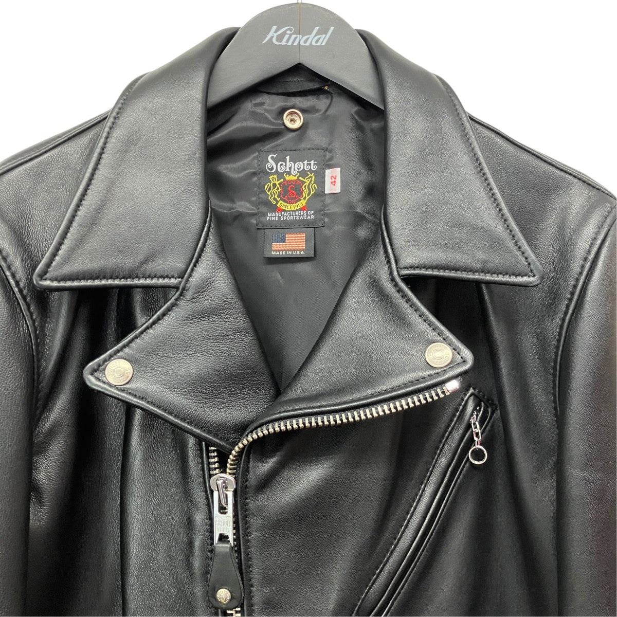 228US LAMB RIDERS JACKETラムレザーダブルライダース7823950089