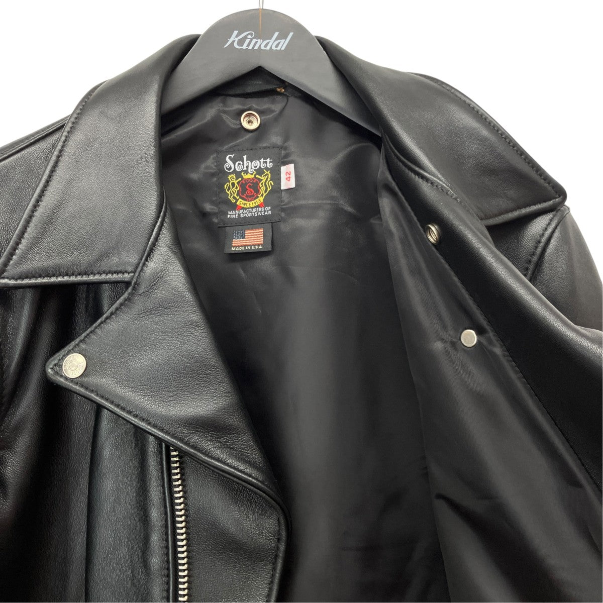 228US LAMB RIDERS JACKETラムレザーダブルライダース7823950089