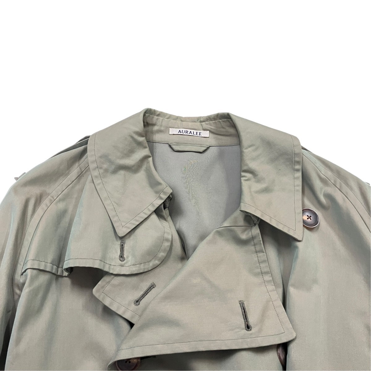 18AWFINX CHAMBRAY BIG TRENCH COATフィンクス シャンブレー ビッグトレンチコートA8AC01CG