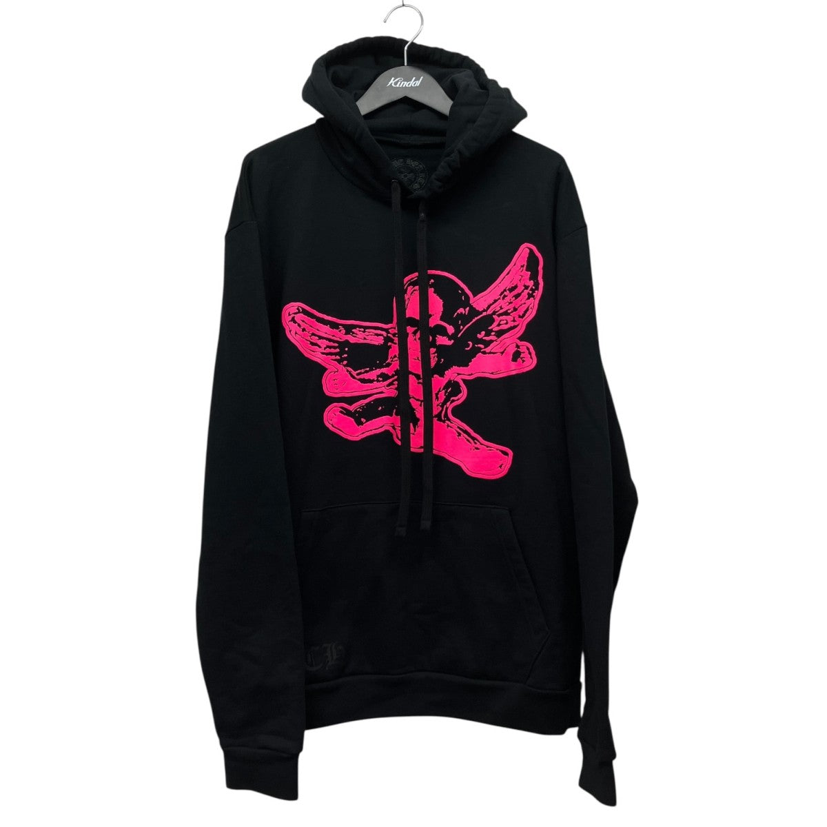 Foti Hoodieネオンマゼンタフォティプリントパーカー