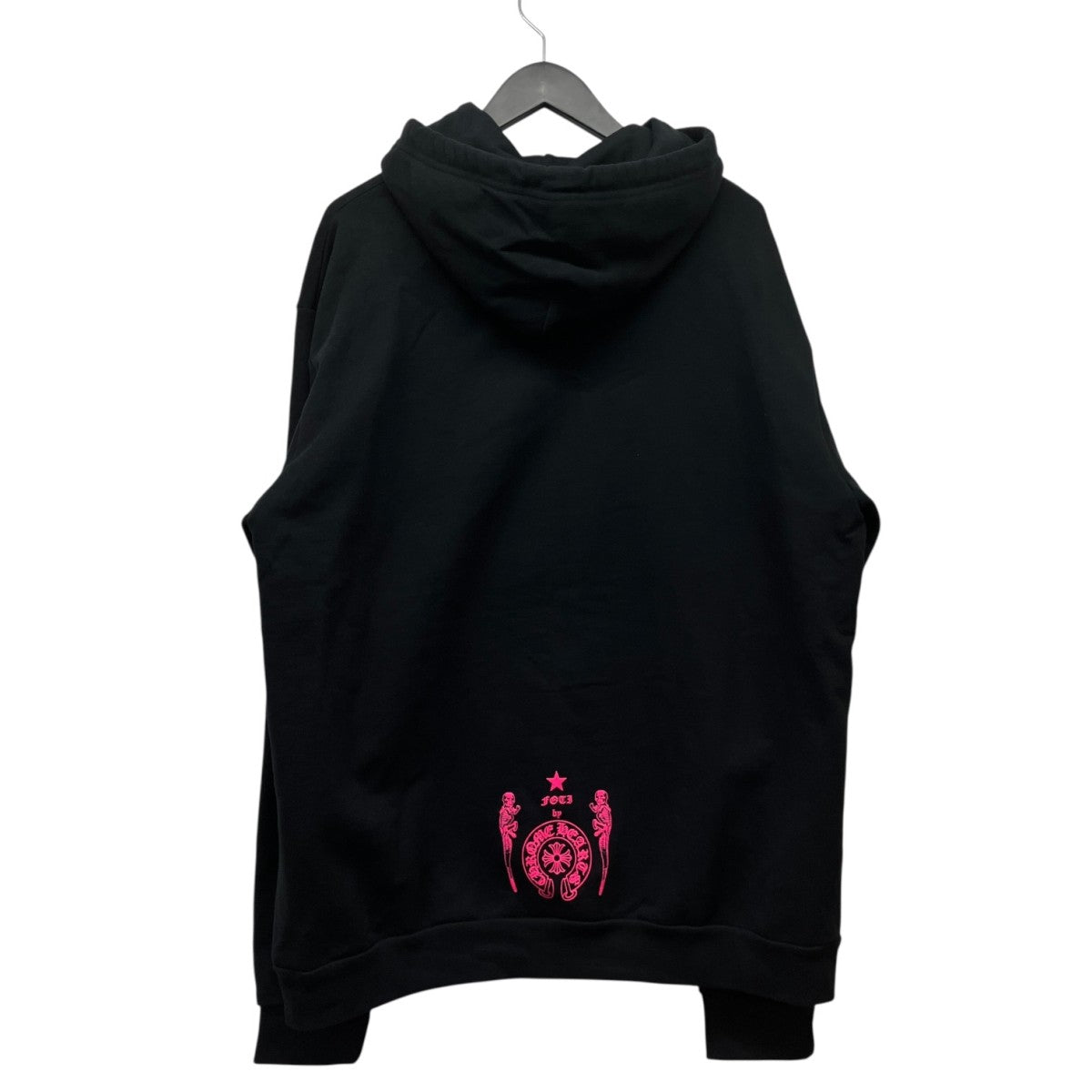 Foti Hoodieネオンマゼンタフォティプリントパーカー