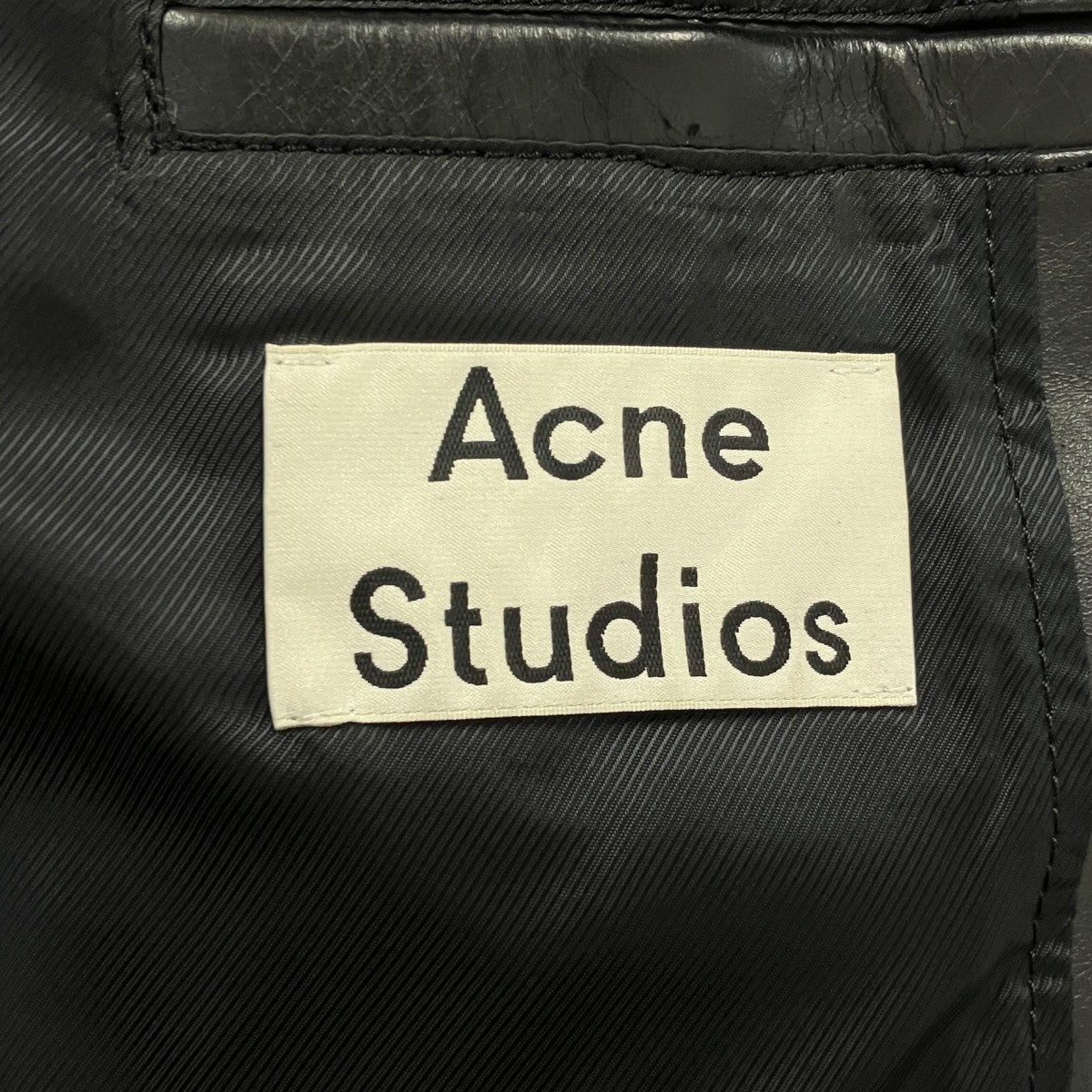 ACNE STUDIOS 16SSAUGUST LIGHT PSS16ダブルジップレザージャケット 古着・中古-4枚目のアイテム画像