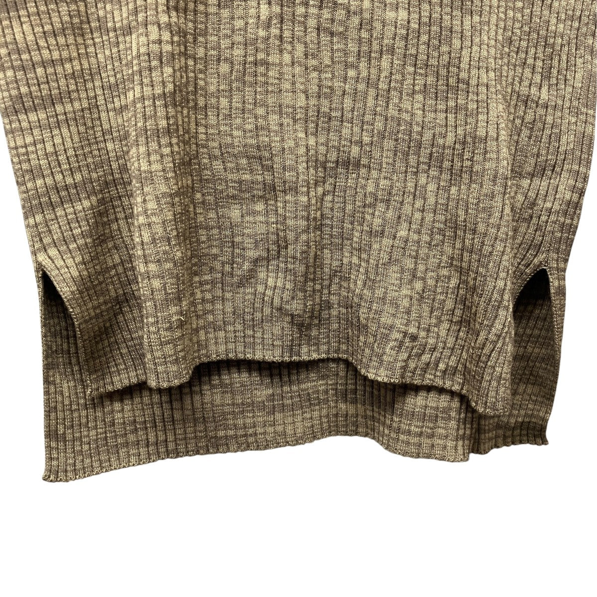 WIDE RIB KNIT ZIP POLOハーフジップニットポロA8AP02WR
