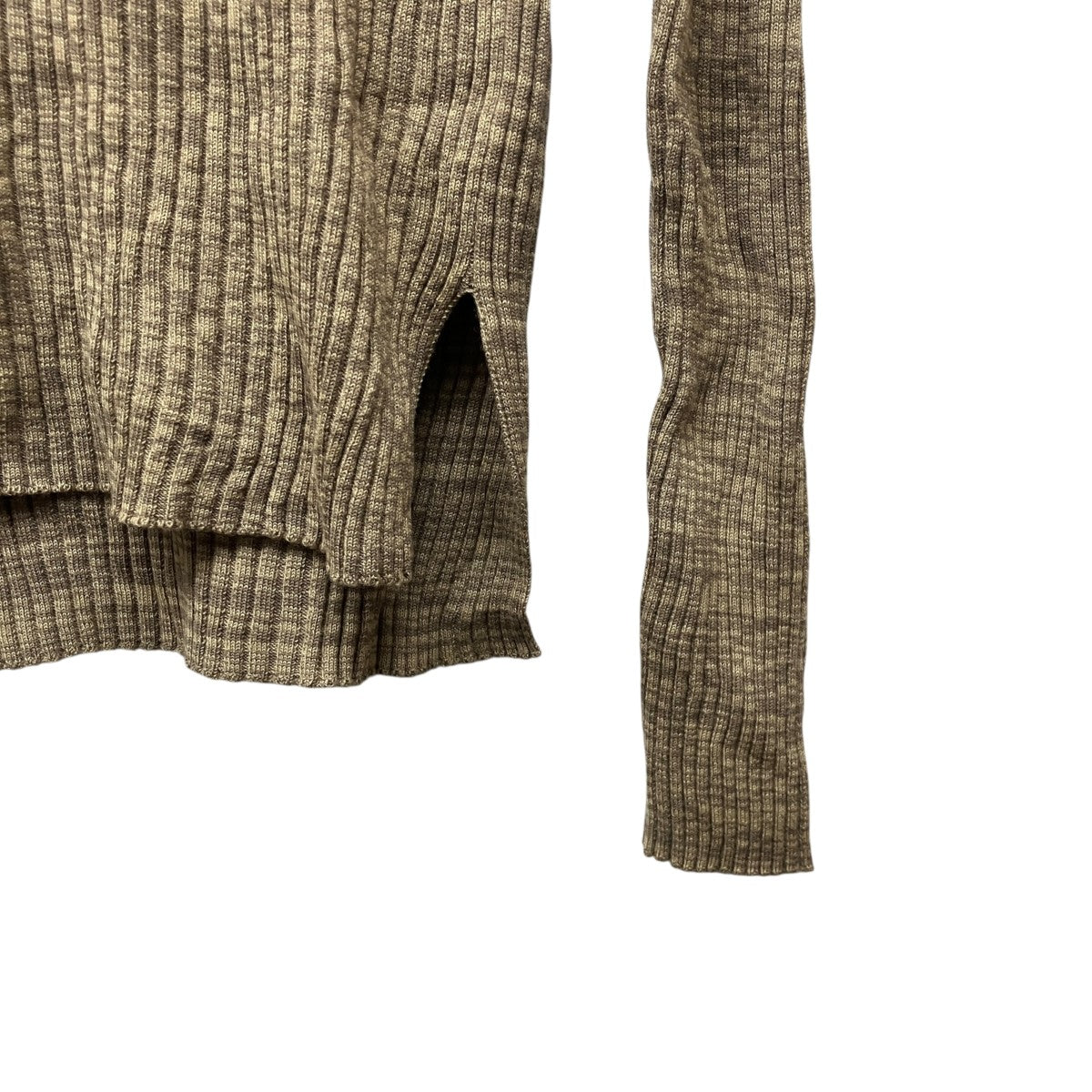 WIDE RIB KNIT ZIP POLOハーフジップニットポロA8AP02WR
