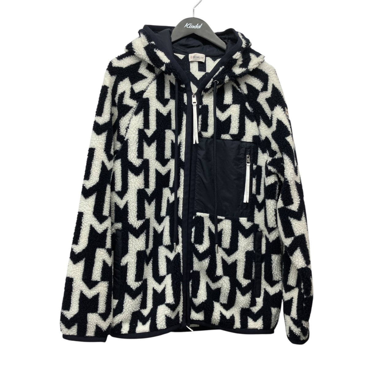 MONCLER 23AWモノグラム ジップアップフリースジャケットI20918G00063 古着・中古-1枚目のアイテム画像