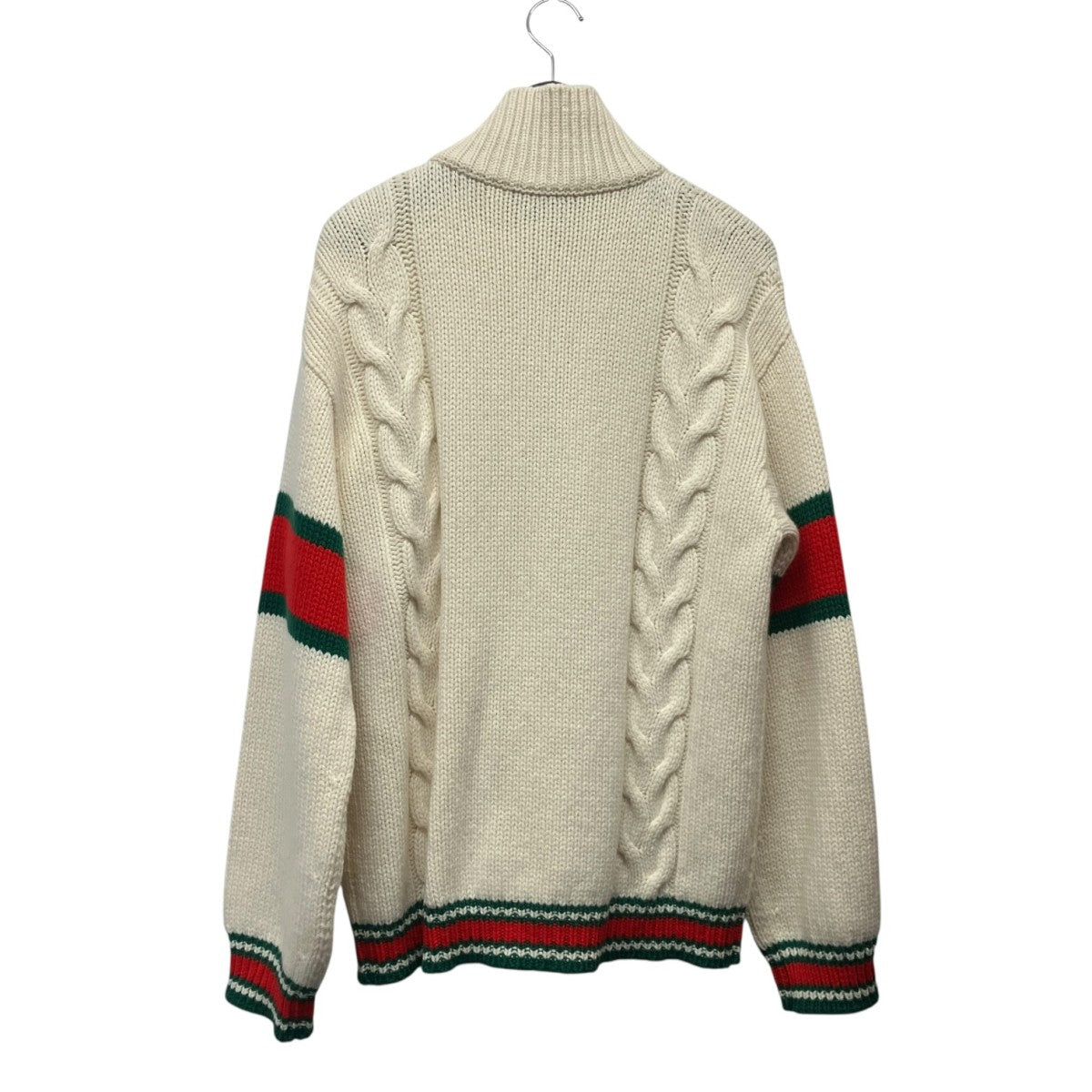 GUCCI ケーブルニットボンバージャケット 古着・中古-2枚目のアイテム画像