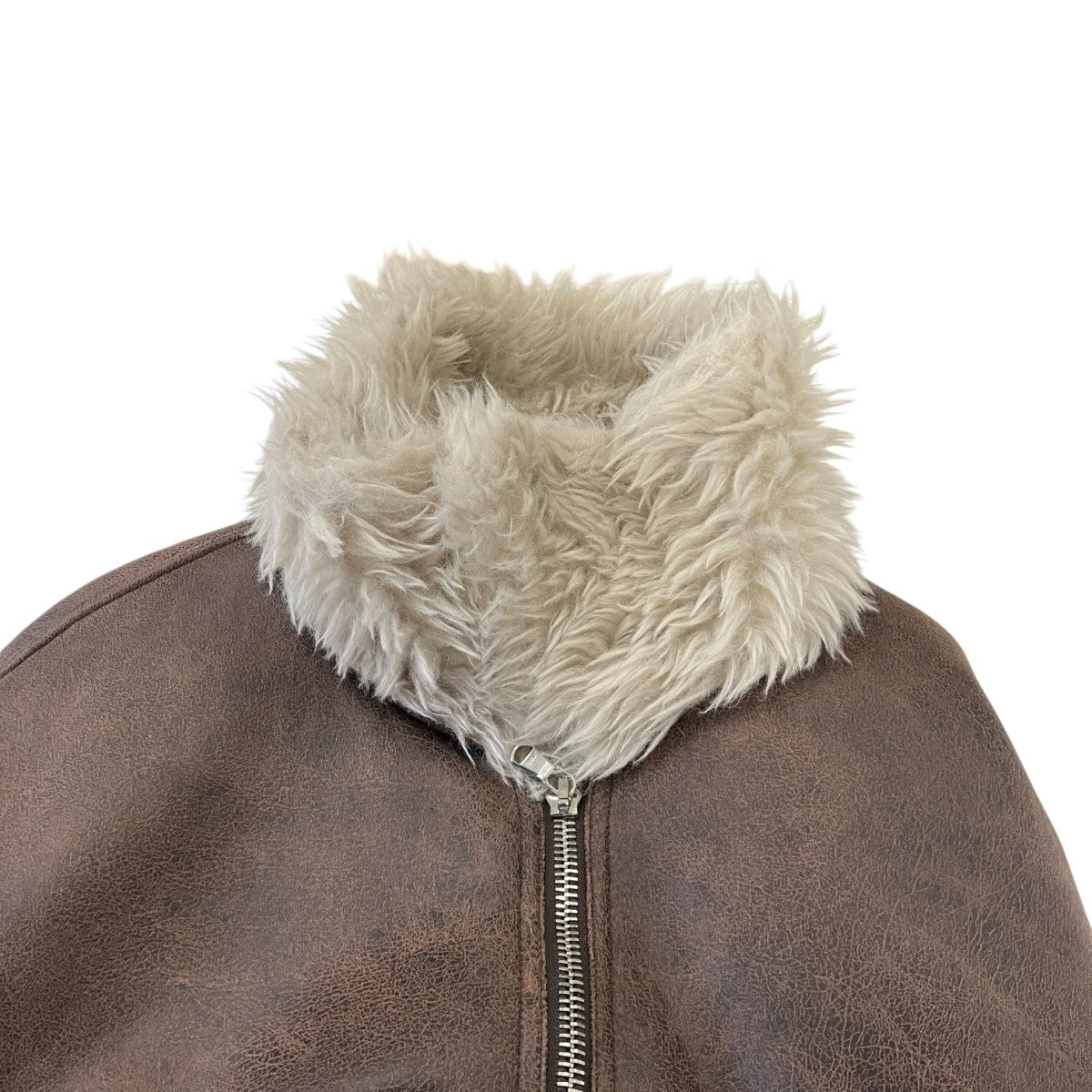 ASANTE JACKET FAUX AVIATORフェイクレザーファージャケット