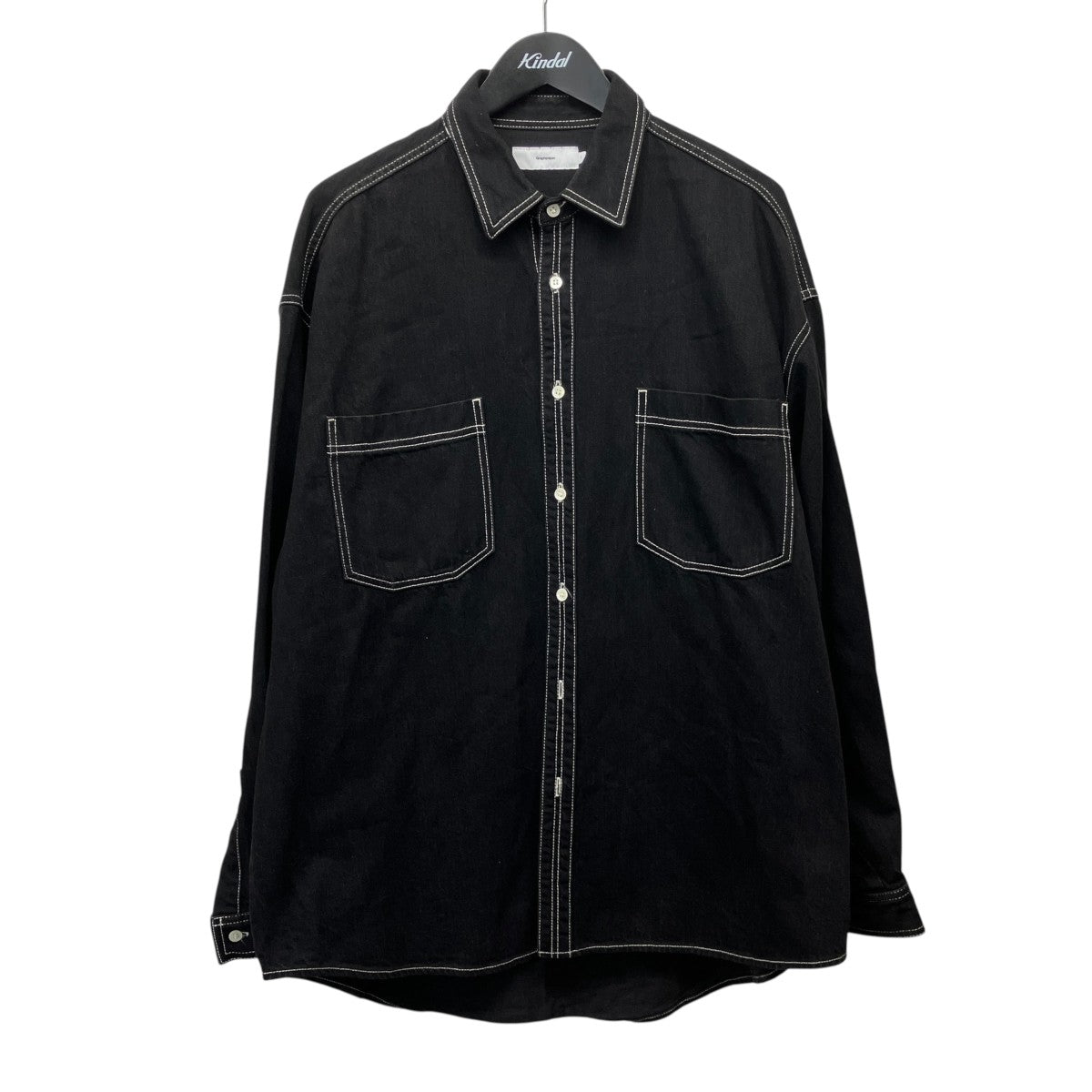 Graphpaper Denime Regular Collar ShirtデニムレギュラーカラーシャツGM211-50077B 古着・中古-1枚目のアイテム画像