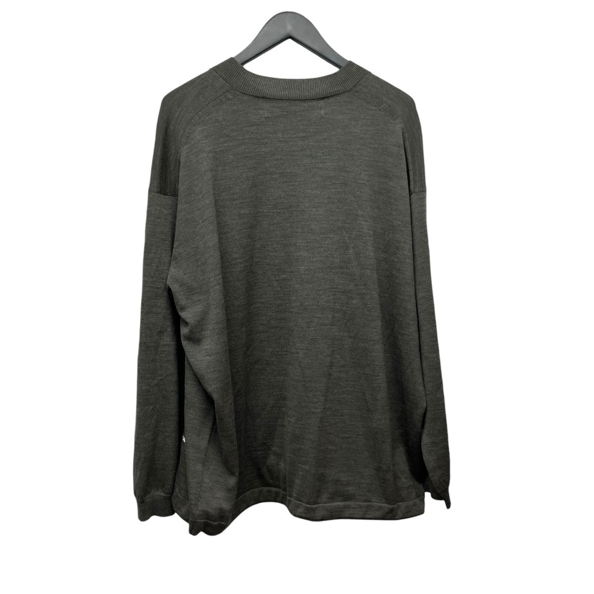 COMME des GARCONS HOMME 24AW梳毛エステル天竺プルオーバー長袖ドローコードニットセーターHN-N001 古着・中古-2枚目のアイテム画像