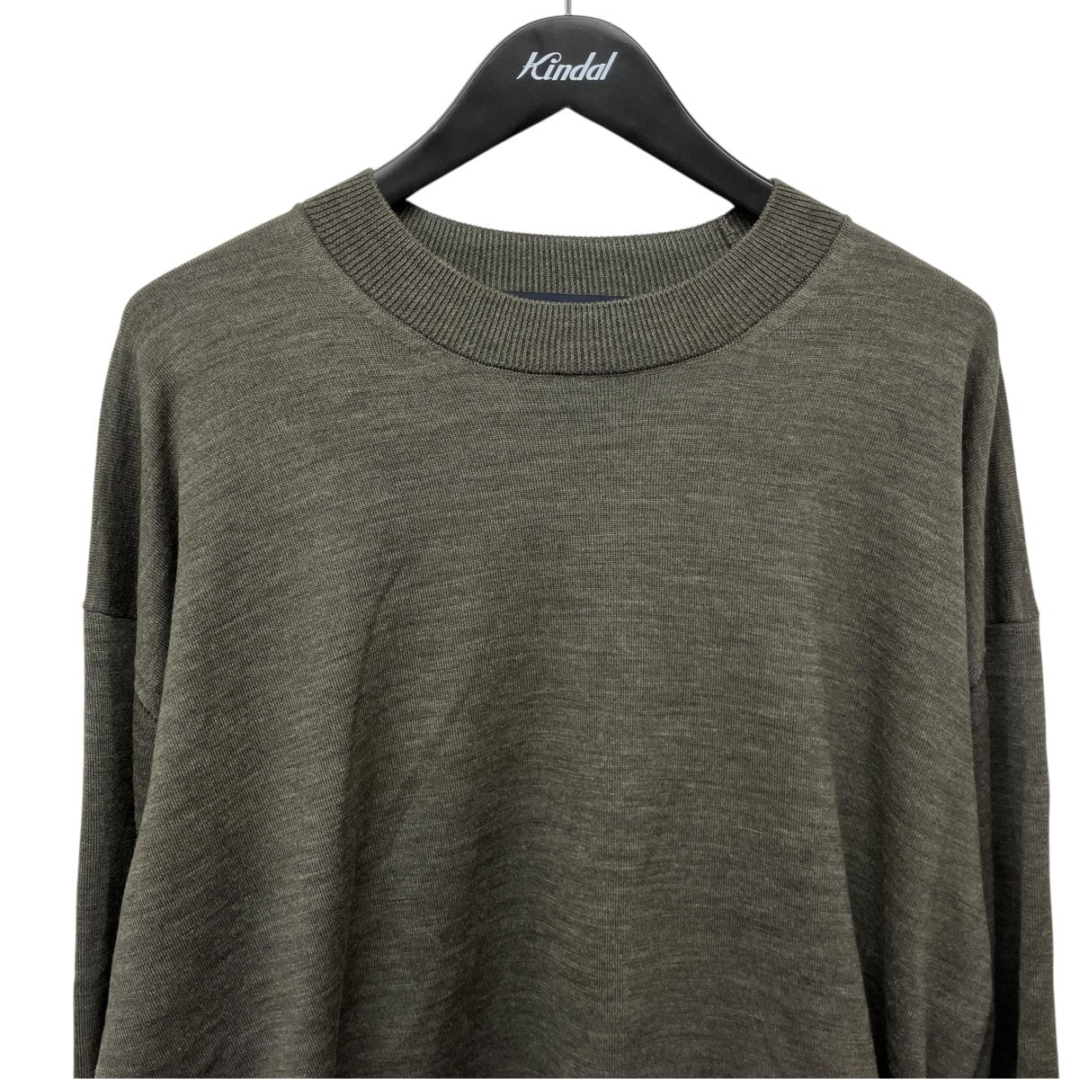 COMME des GARCONS HOMME 24AW梳毛エステル天竺プルオーバー長袖ドローコードニットセーターHN-N001 古着・中古-3枚目のアイテム画像