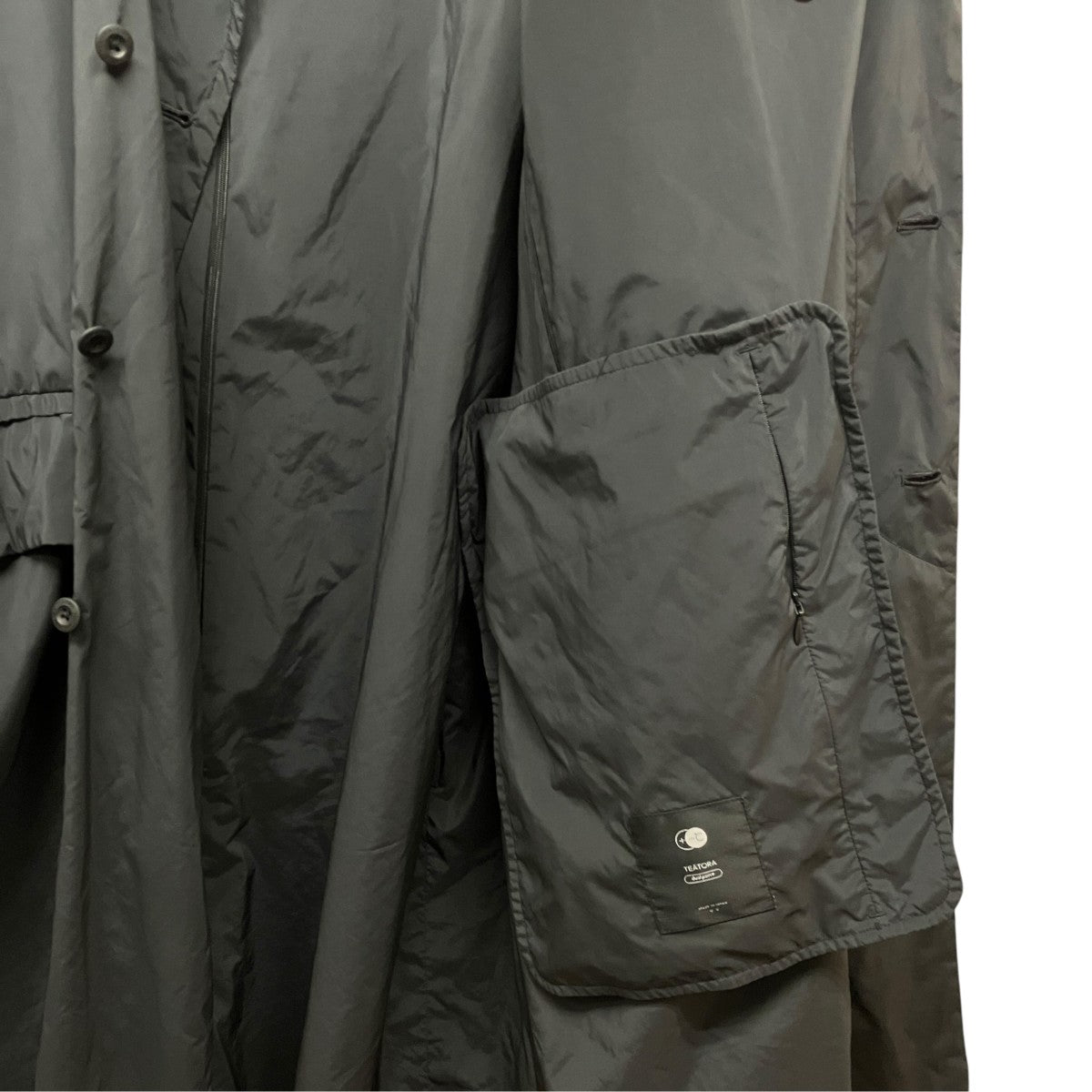 TEATORA DEVICE COAT DUAL POINTナイロンデバイスステンカラーコートTT-102-DP 古着・中古-6枚目のアイテム画像