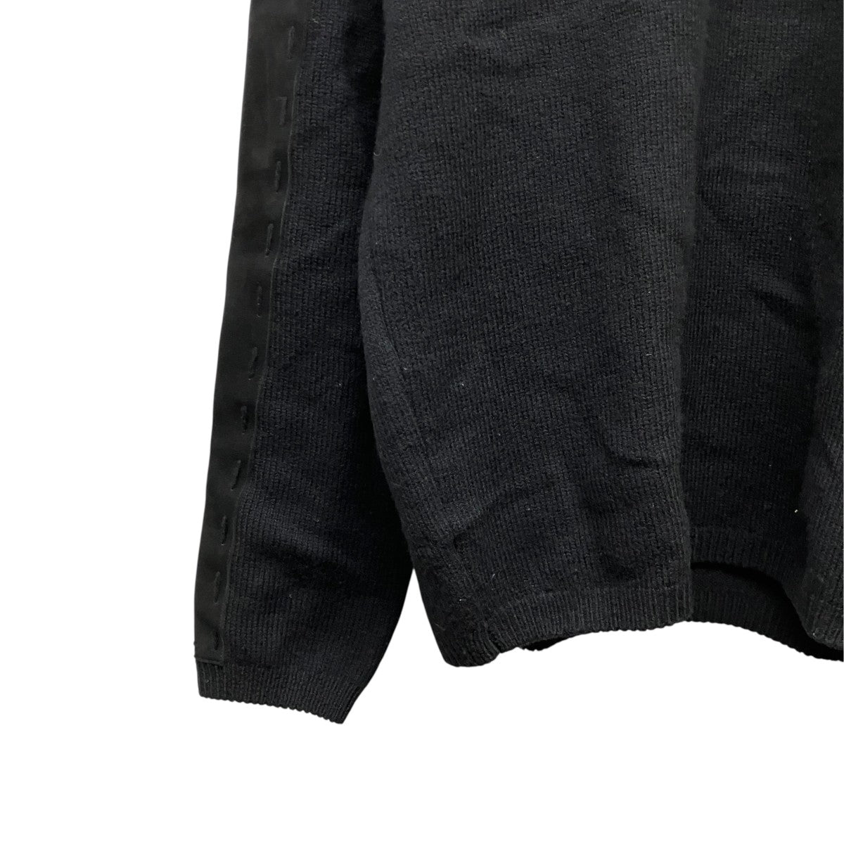 YOKE Suede Leather Elbow Patch SweaterエルボーバッチニットセーターYK25FW01108S 古着・中古-5枚目のアイテム画像