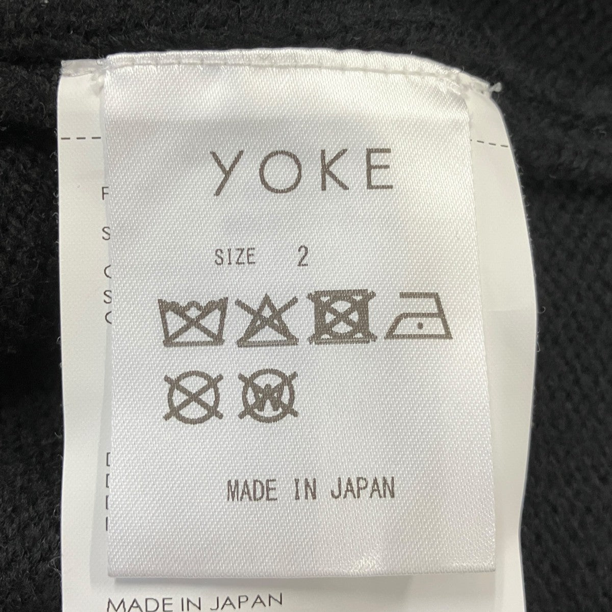 YOKE Suede Leather Elbow Patch SweaterエルボーバッチニットセーターYK25FW01108S 古着・中古-6枚目のアイテム画像