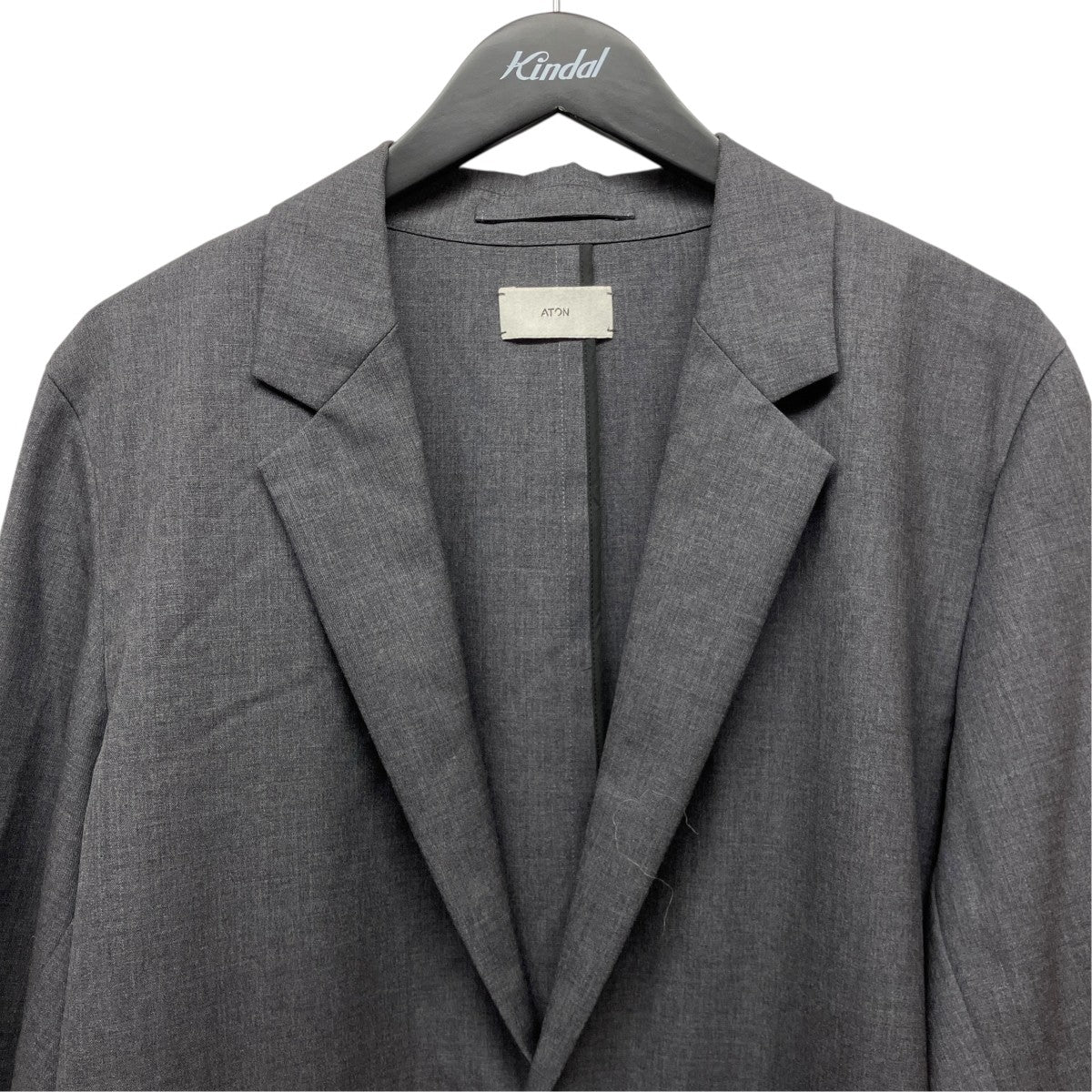 ATON WOOL TROPICAL TAILORED JACKETテーラードジャケット7074474 古着・中古-3枚目のアイテム画像