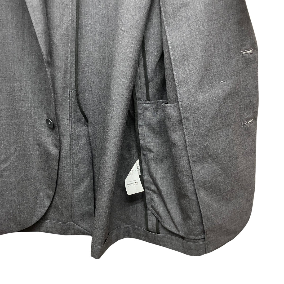 ATON WOOL TROPICAL TAILORED JACKETテーラードジャケット7074474 古着・中古-6枚目のアイテム画像
