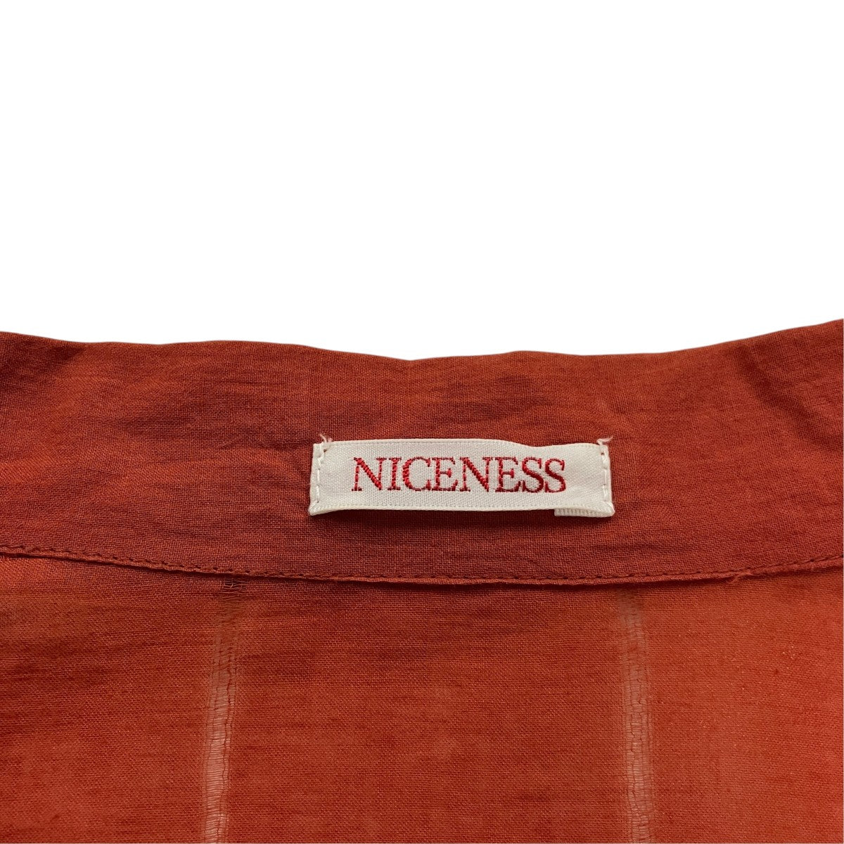 NICENESS 26SS× 柿乃葉 K．CASTELINOKhadiコットンシャツNK-3004YY17 古着・中古-4枚目のアイテム画像