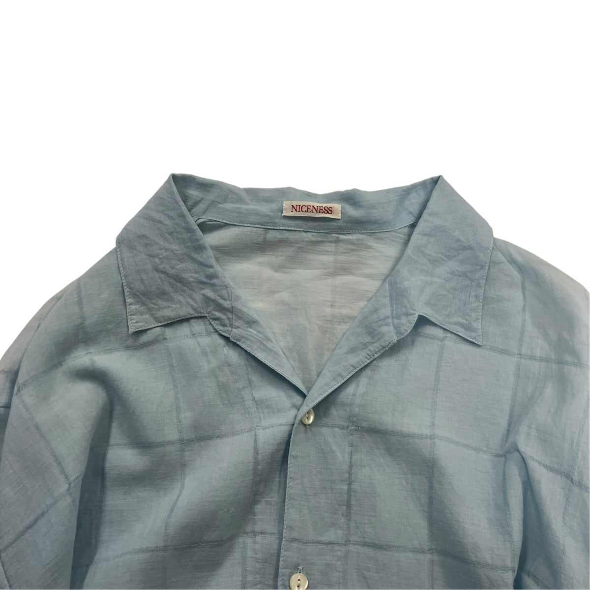 NICENESS 26SS×柿乃葉 K．CASTELINOKhadiコットンシャツNK-3004Y17 古着・中古-3枚目のアイテム画像