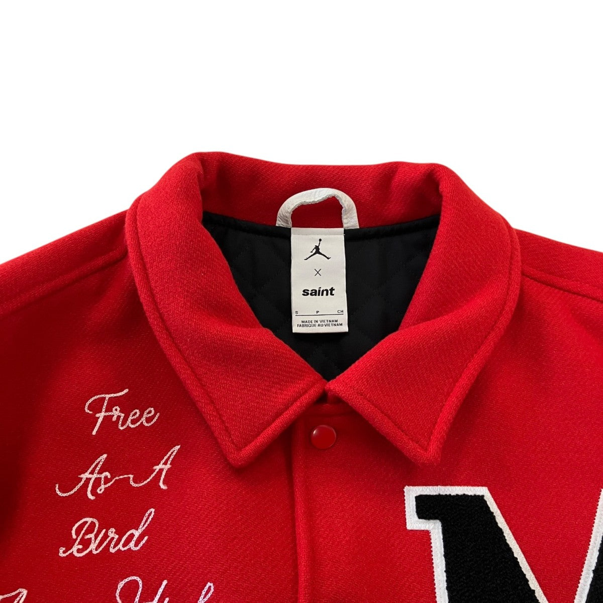 SAINT MICHAEL×JORDAN 26SSM J Sm Varsity JacketバーシティジャケットSM-MK8-0000-J08 古着・中古-3枚目のアイテム画像