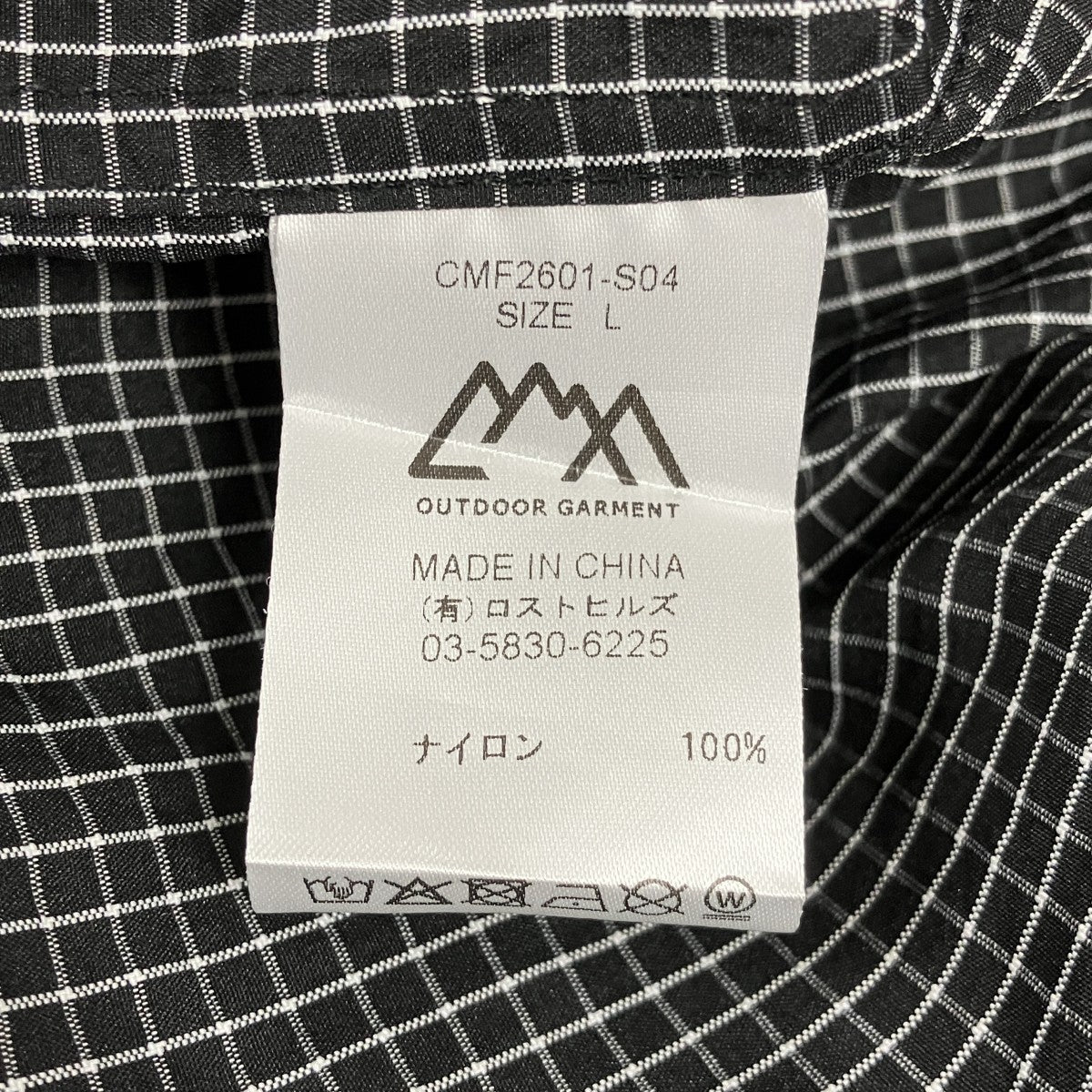 CMF OUTDOOR GARMENT テックチェックシャツCMF2601-S04 古着・中古-6枚目のアイテム画像