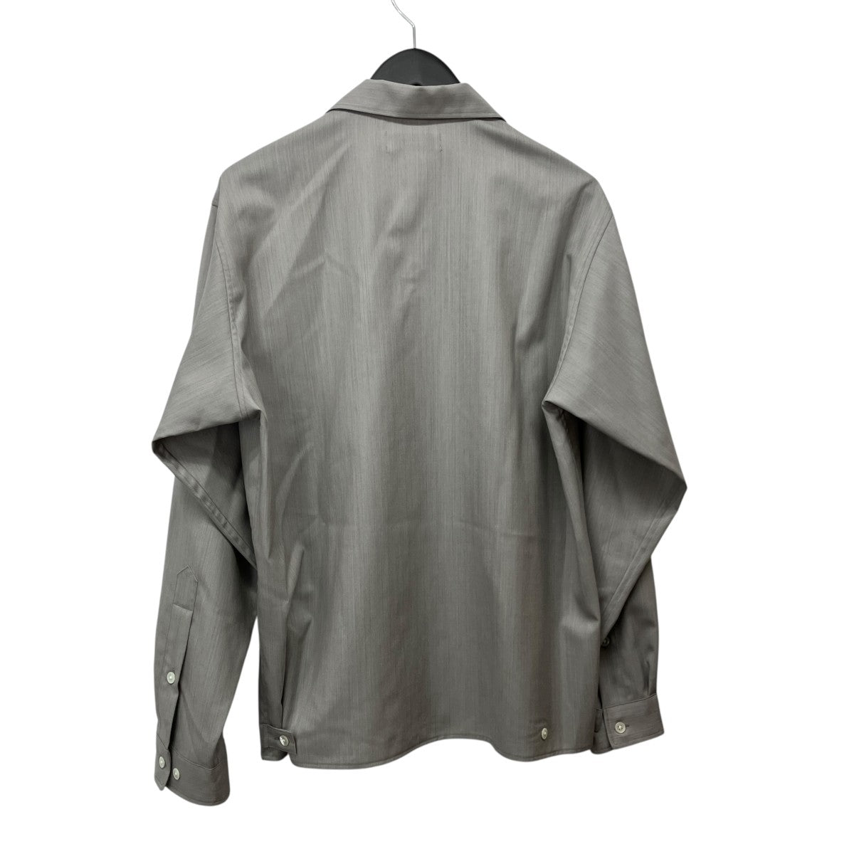 OPEN COLLAR L S SHIRTウールトロピカルメランジオープンカラーシャツM26C01SH01C