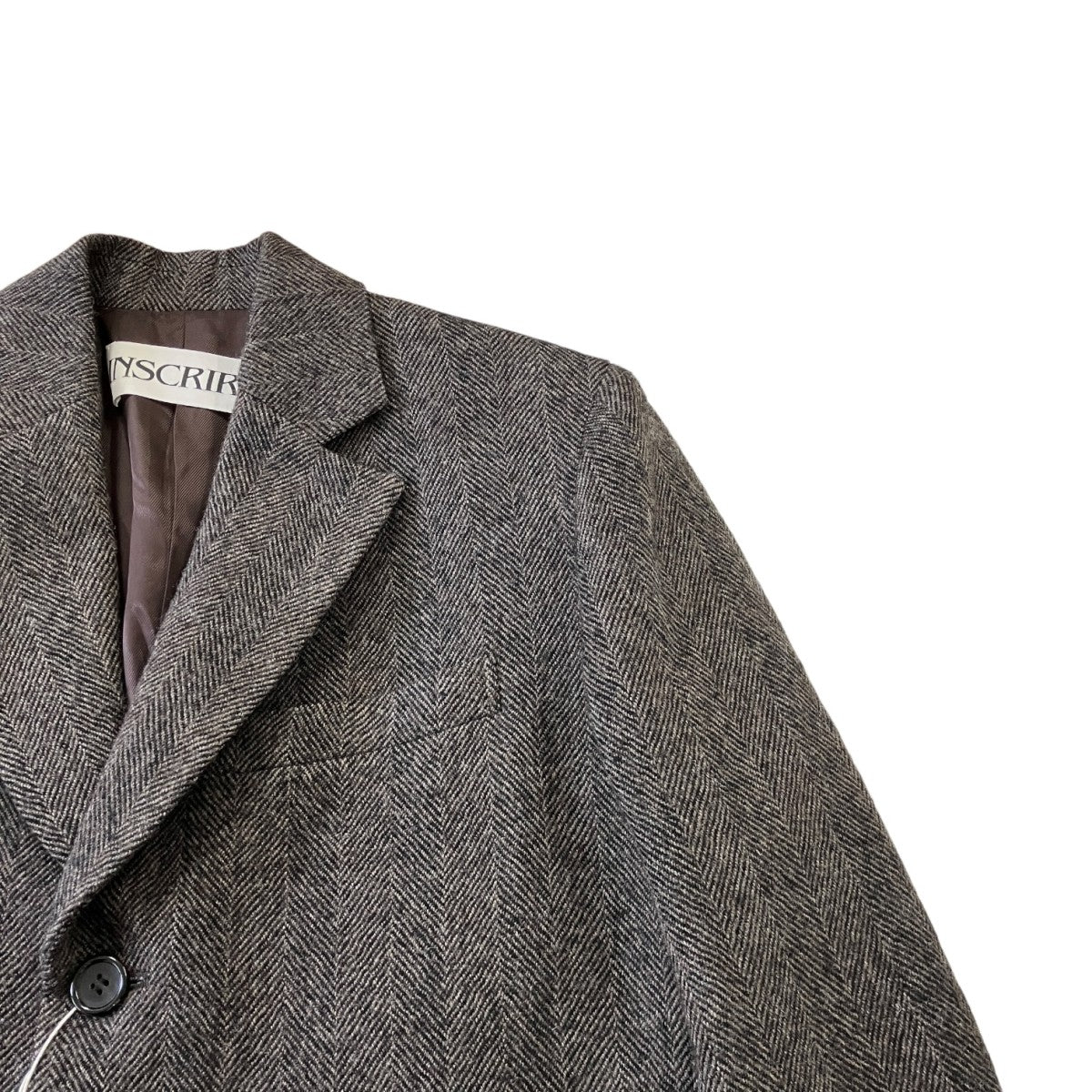 INSCRIRE 25AWエルボーパッチヘリンボーン3BジャケットI25AW-JK50B 古着・中古-5枚目のアイテム画像