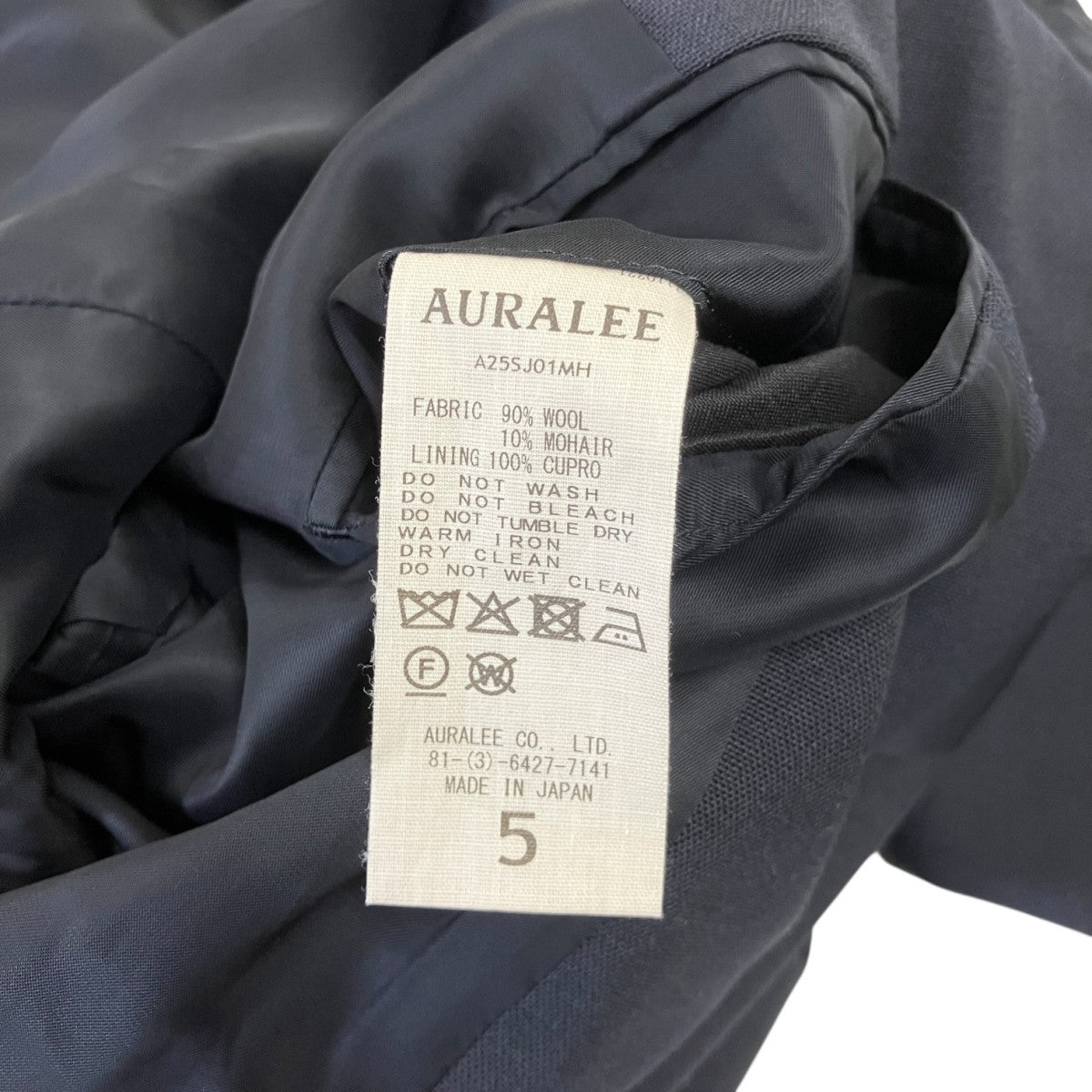 AURALEE 25SSWOOL KID MOHAIR HOP SACK JACKETウール モヘア 2BシングルテーラードジャケットA25SJ01MH 古着・中古-7枚目のアイテム画像