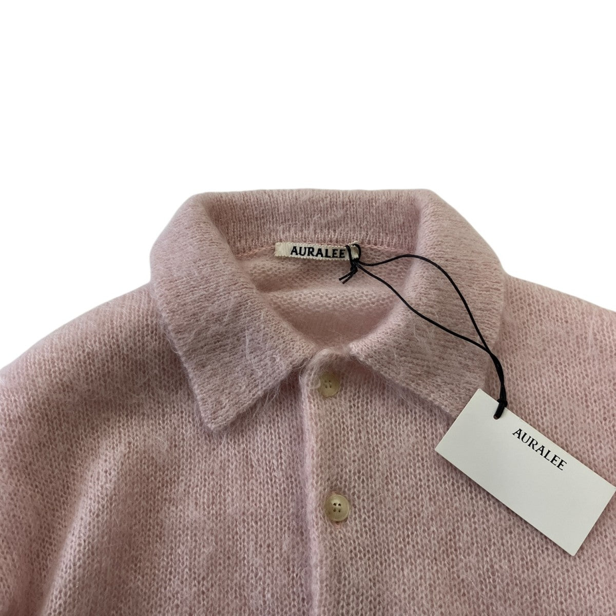 AURALEE 22AWBRUSHED SUPER KID MOHAIR KNITスーパーキッドモヘアニットポロA22AP02KM 古着・中古-3枚目のアイテム画像