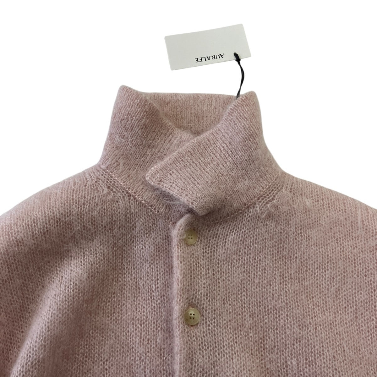 AURALEE 22AWBRUSHED SUPER KID MOHAIR KNITスーパーキッドモヘアニットポロA22AP02KM 古着・中古-4枚目のアイテム画像