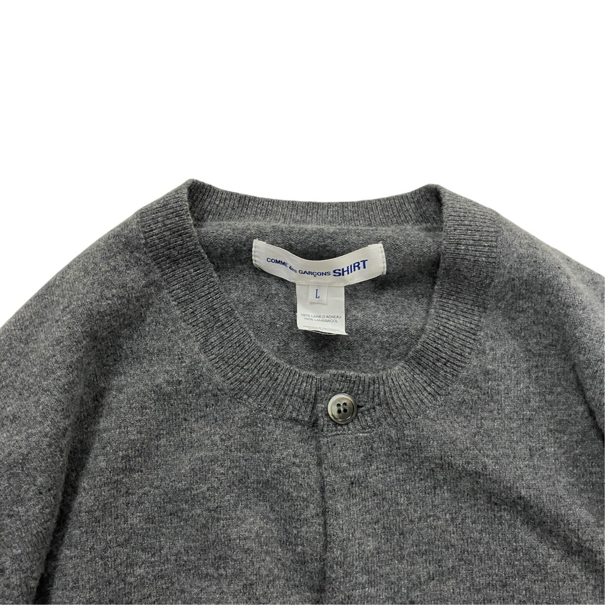 COMME des GARCONS SHIRT バイカラーウールカーディガンFZ-N110 古着・中古-3枚目のアイテム画像