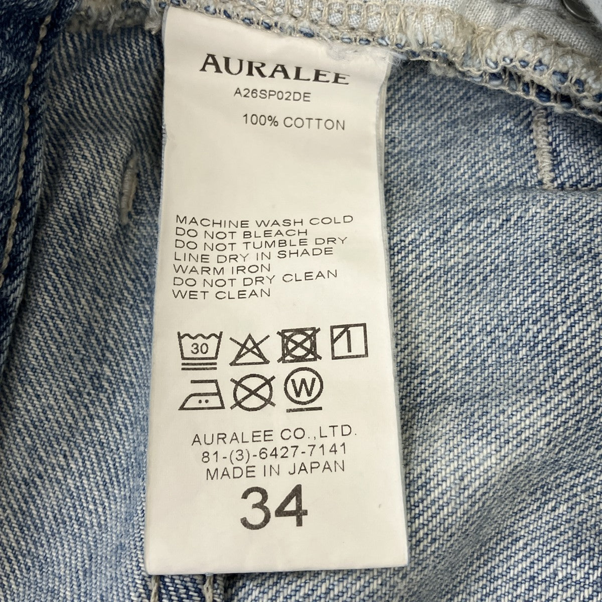 AURALEE 26SSFADED SELVEDGE LIGHT DENIM PANTSスビンコットンデニムパンツA26SP02DE 古着・中古-6枚目のアイテム画像