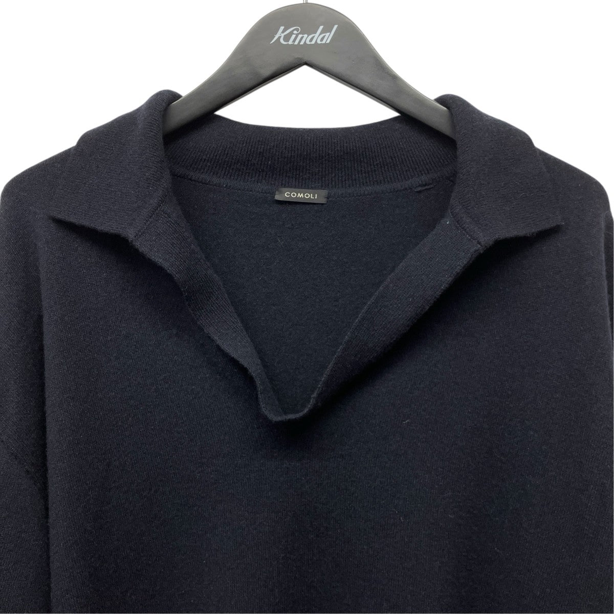 COMOLI 23AWカシミヤスキッパーニットY03-06006 古着・中古-3枚目のアイテム画像