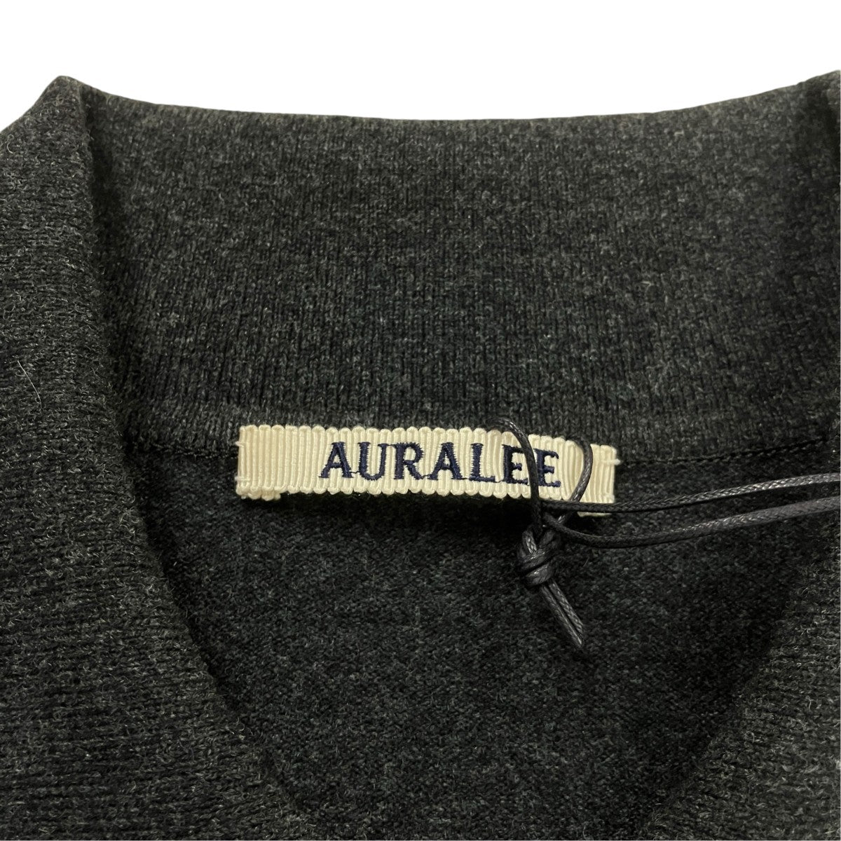 AURALEE 25AWHIGH TWIST WOOL KNIT SHIRT CARDIGANウールニットカーディガンA25AC01CK 古着・中古-4枚目のアイテム画像