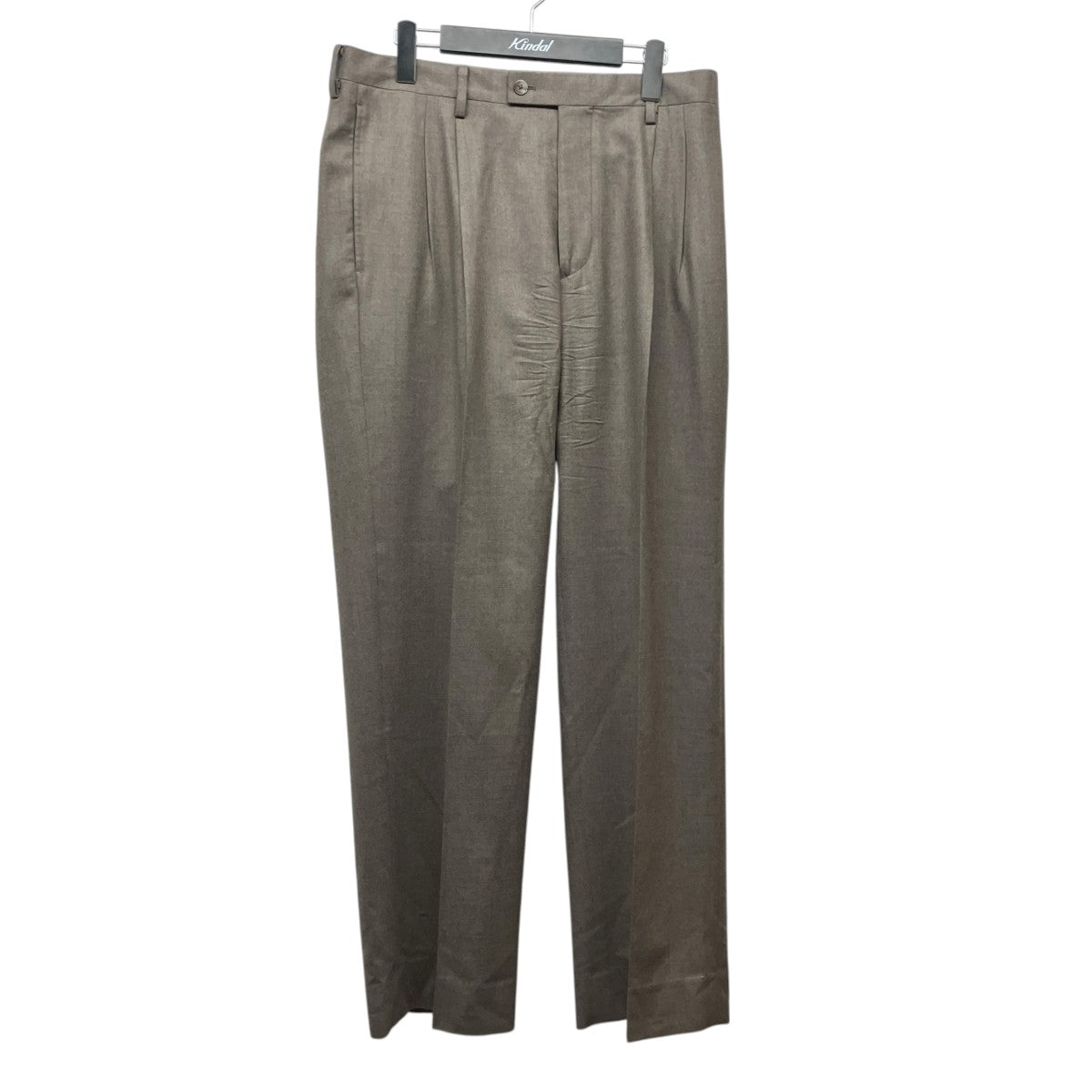 AURALEE 25AWSUPER LIGHT WOOL TWO-TUCK SLACKSウールビエラタックパンツA25AP02OS 古着・中古-1枚目のアイテム画像